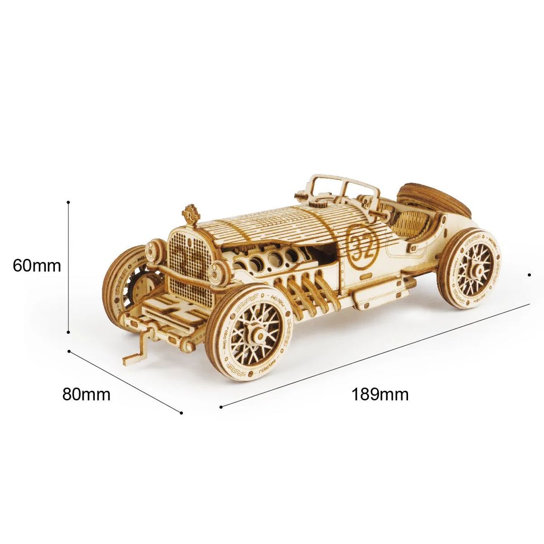 Robotime ROKR DIY 3D Wooden Puzzle Gear Model Building Kit Toys Gift for Children Teens