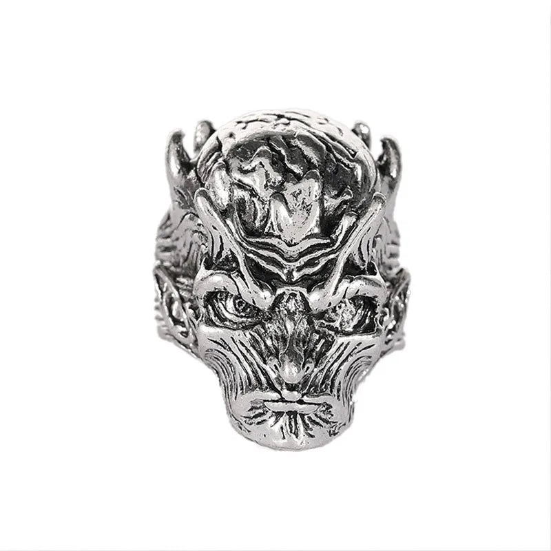 Retro Punk Demon Skeleton Ring: Hip Hop Rock Style