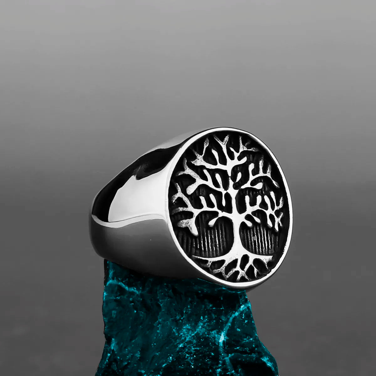 Nordic Viking Stainless Steel Ring: Symbolic Jewelry