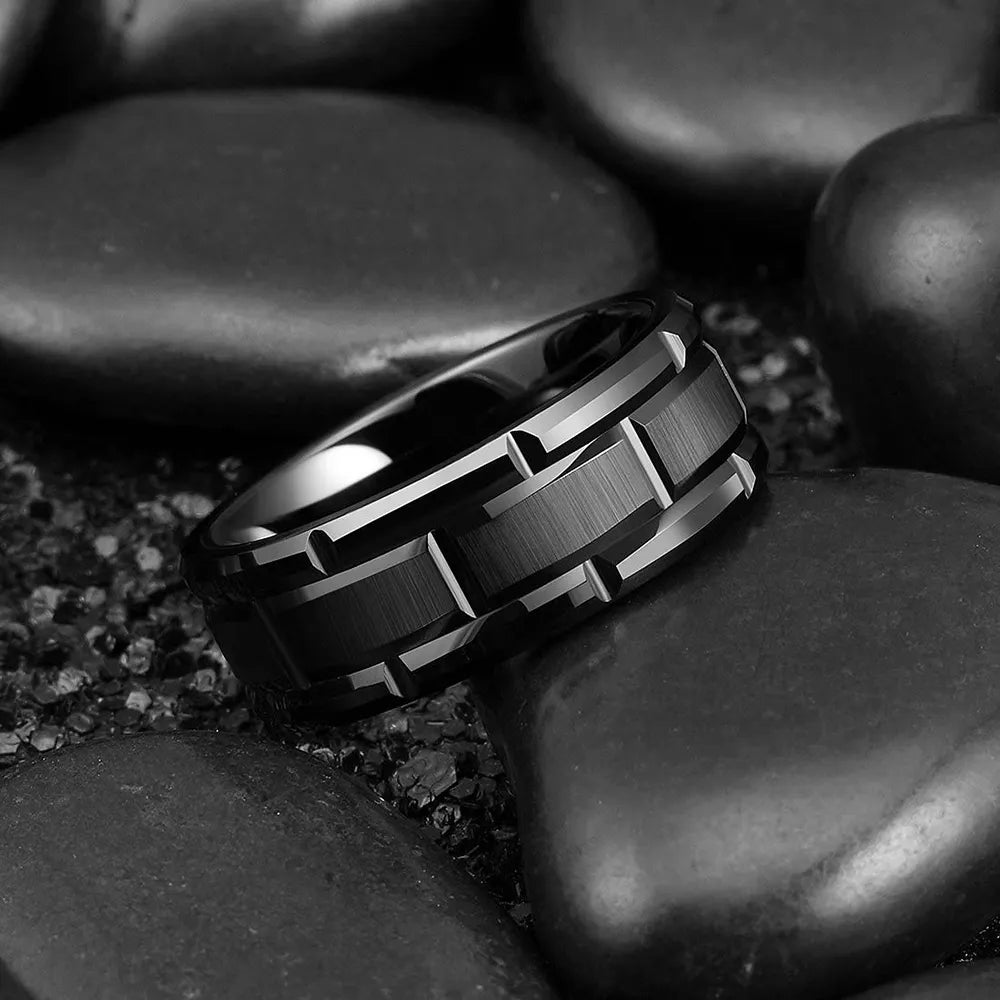 Classic Black Tungsten Wedding Rings: Timeless Elegance