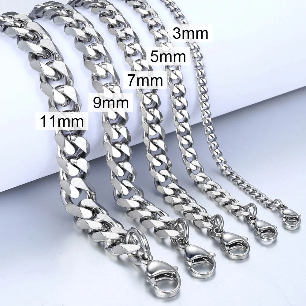 Stainless Steel Curb Link Bracelets: Versatile Elegance