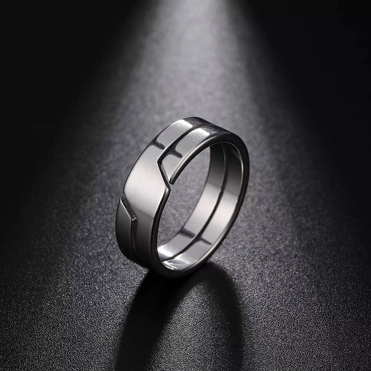 Skyrim Stainless Steel Ring: Couple's Fashion Statement