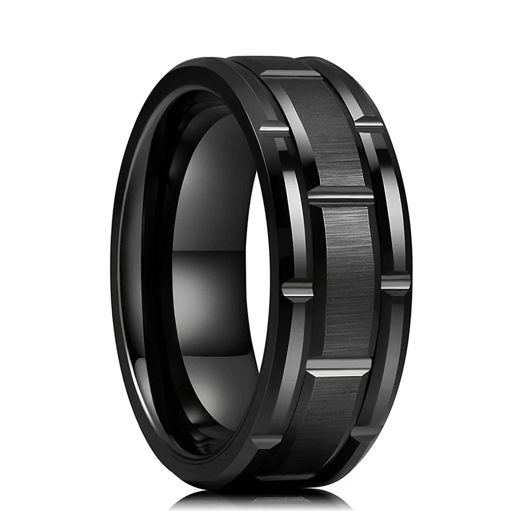 Classic Black Tungsten Wedding Rings: Timeless Elegance