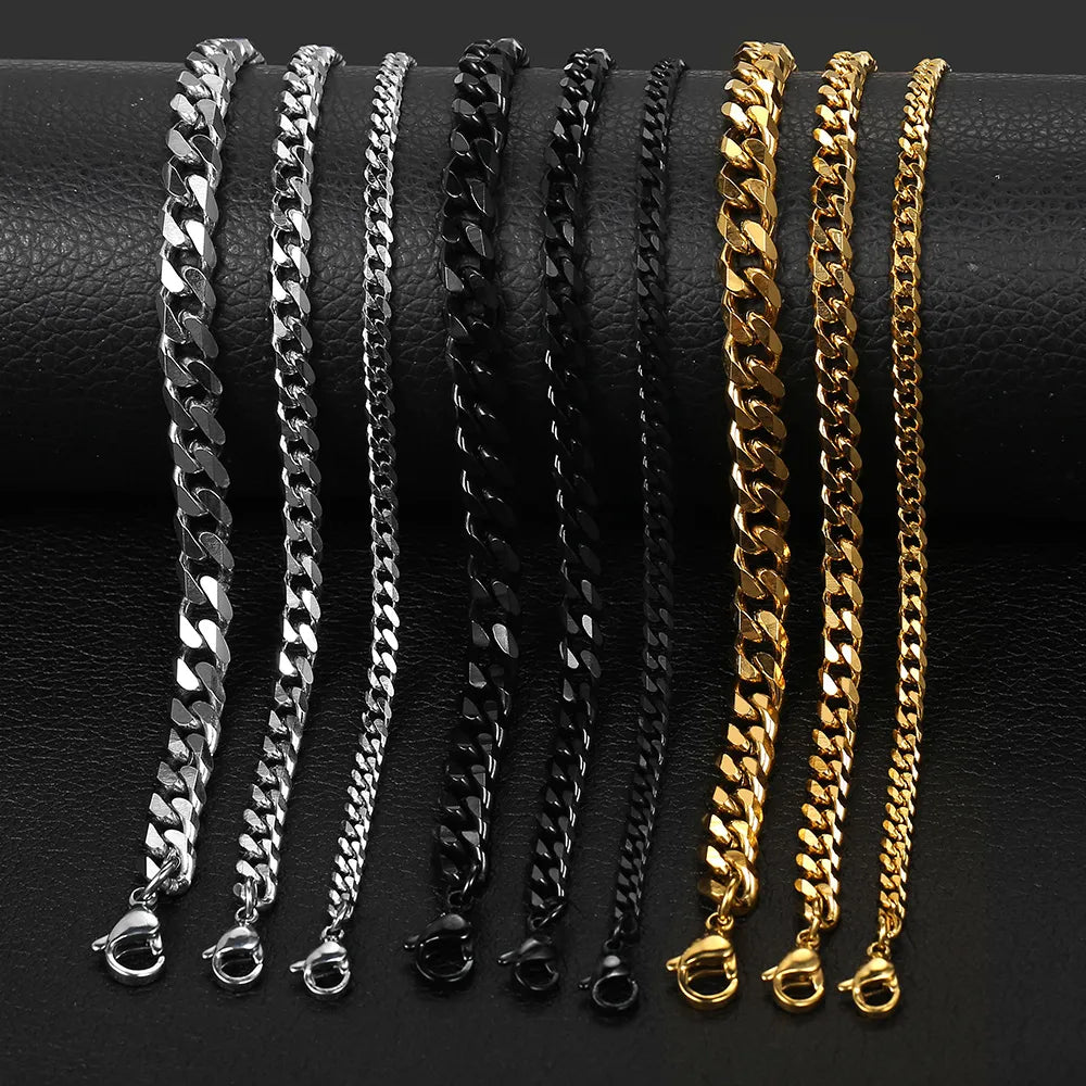 Stainless Steel Curb Link Bracelets: Versatile Elegance