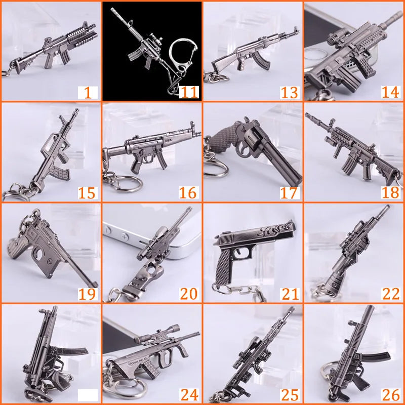 Novelty Counter Strike Gun AK47 Steel Keychain Gift