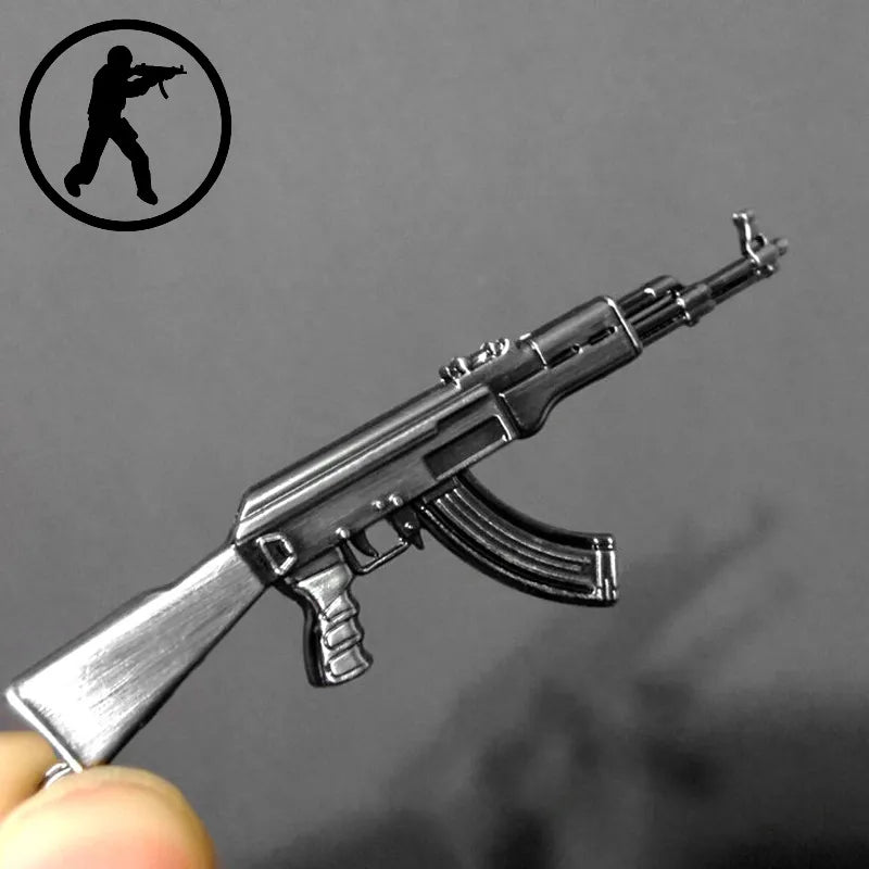 Novelty Counter Strike Gun AK47 Steel Keychain Gift