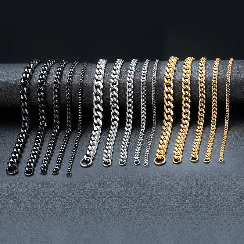 Chunky Cuban Link Bracelet: Classic Punk Statement