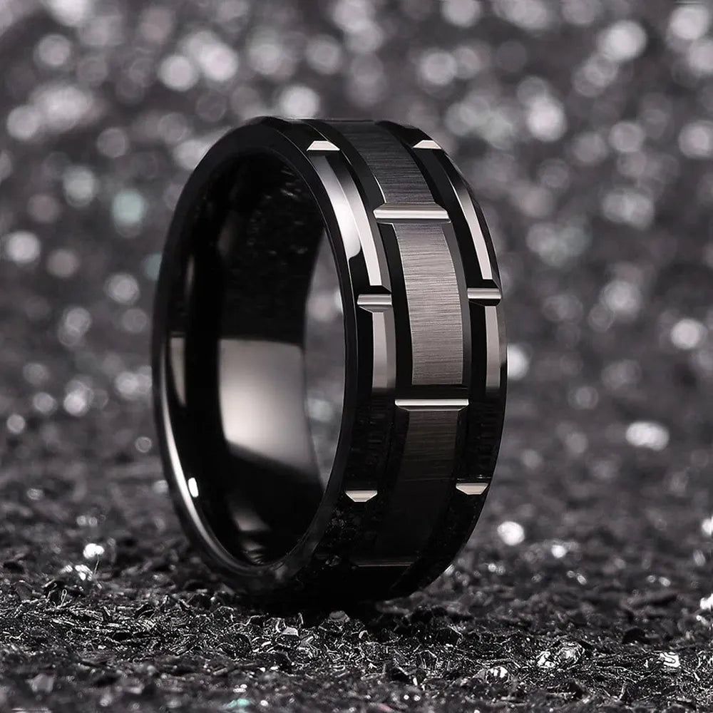 Classic Black Tungsten Wedding Rings: Timeless Elegance