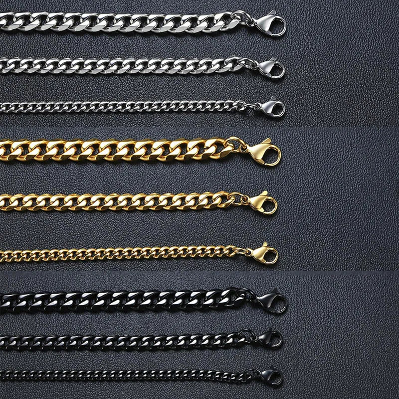 Chunky Cuban Link Bracelet: Classic Punk Statement