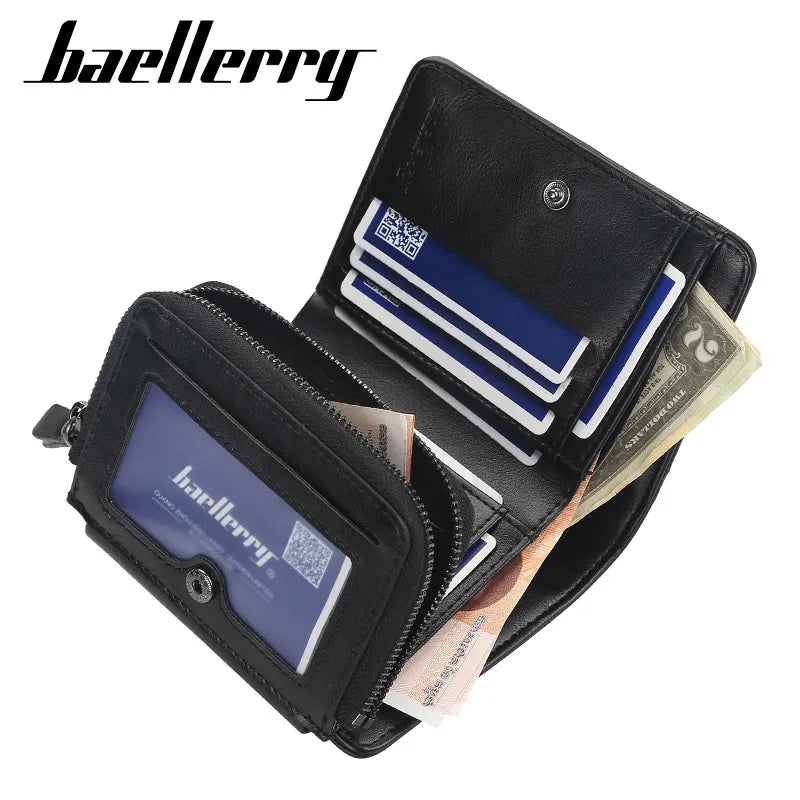 Multi-functional Compartment Men's Leather Wallet