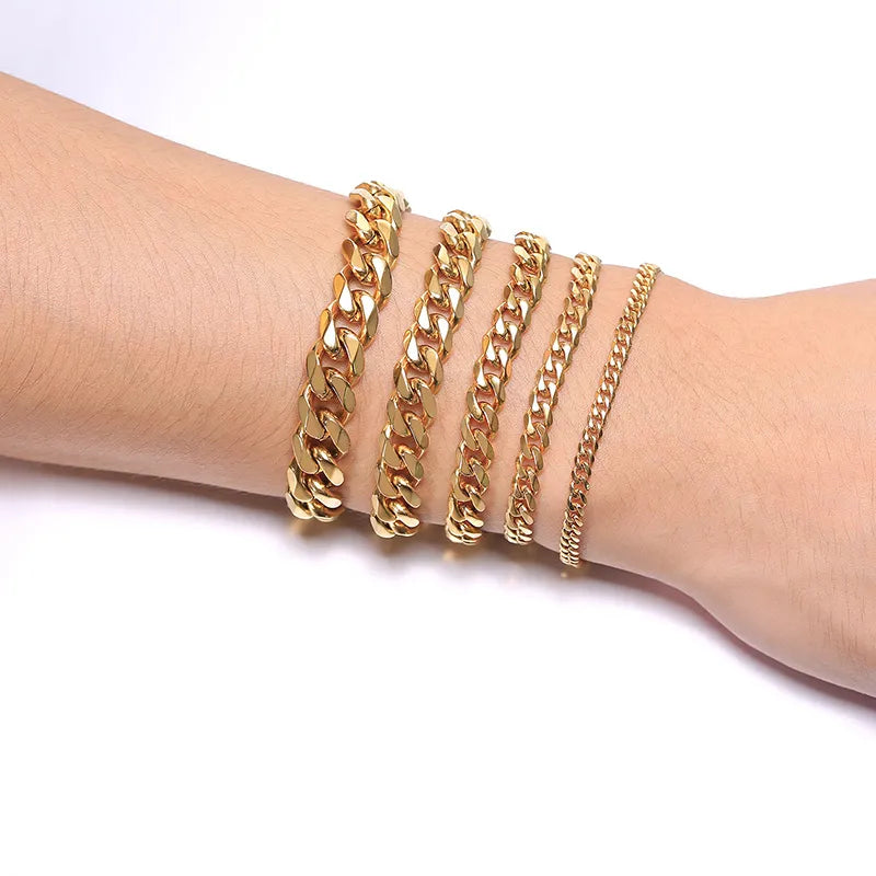 Chunky Cuban Link Bracelet: Classic Punk Statement