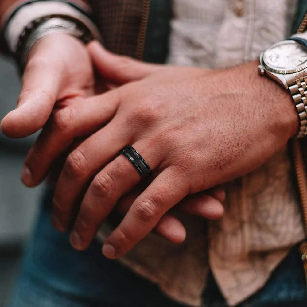 Classic Black Tungsten Wedding Rings: Timeless Elegance