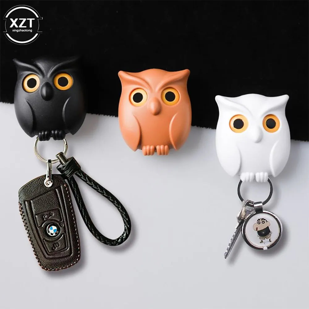 Creative Owl Night Wall Magnetic Key Holder