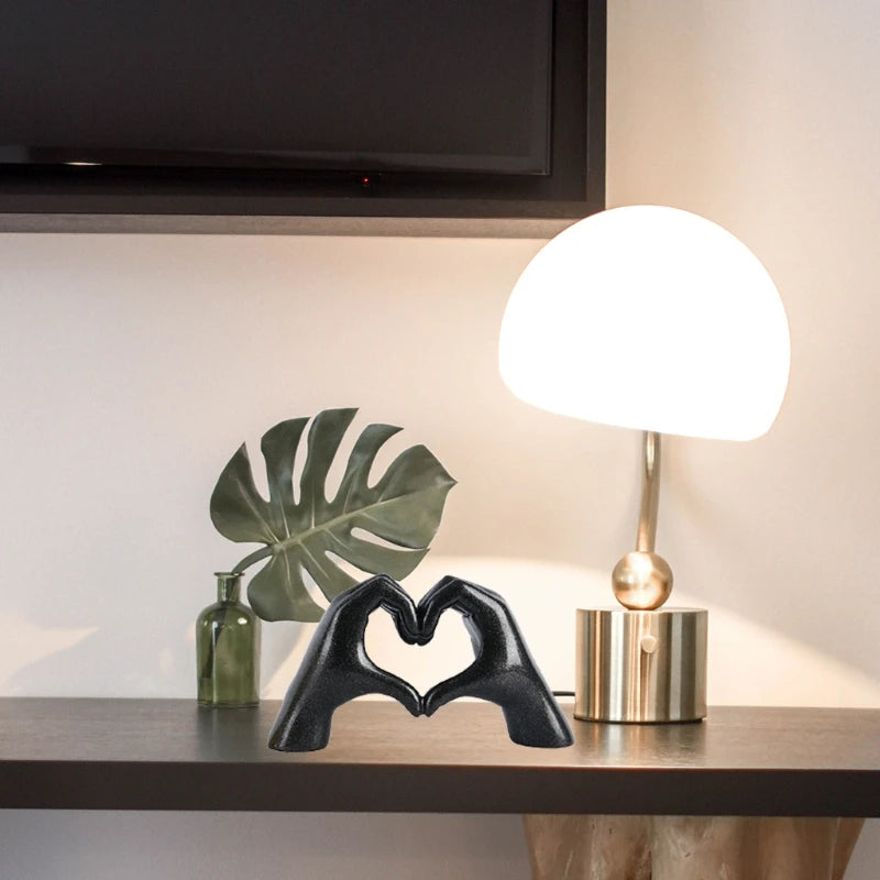 Heart Gesture Sculpture: Nordic Love for Your Home