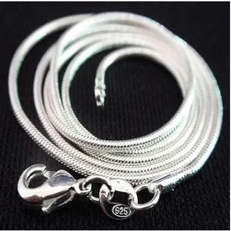 Snake Chain: 925 Sterling Silver Necklace for Women