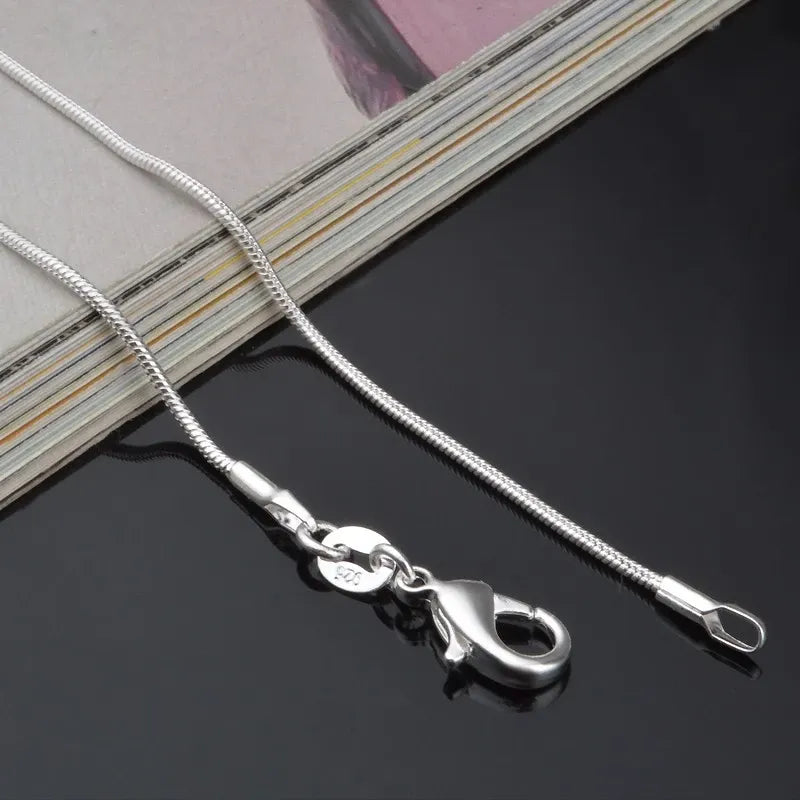 Snake Chain: 925 Sterling Silver Necklace for Women