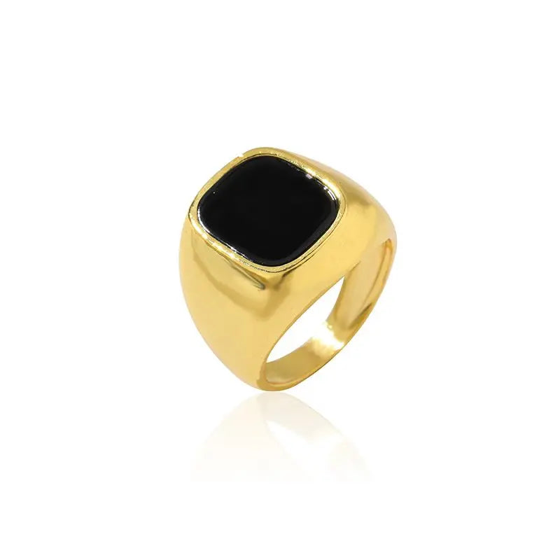 Metal Geometric Rings: Bold Punk Fashion