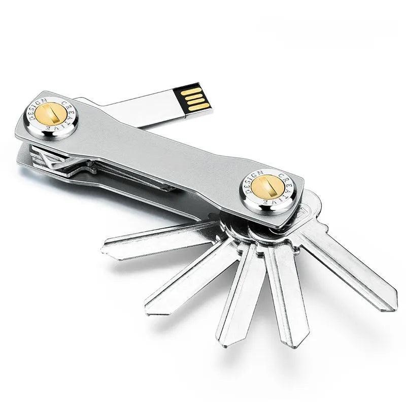 Aluminum Key Wallet DIY Keychain EDC Pocket Keyholder