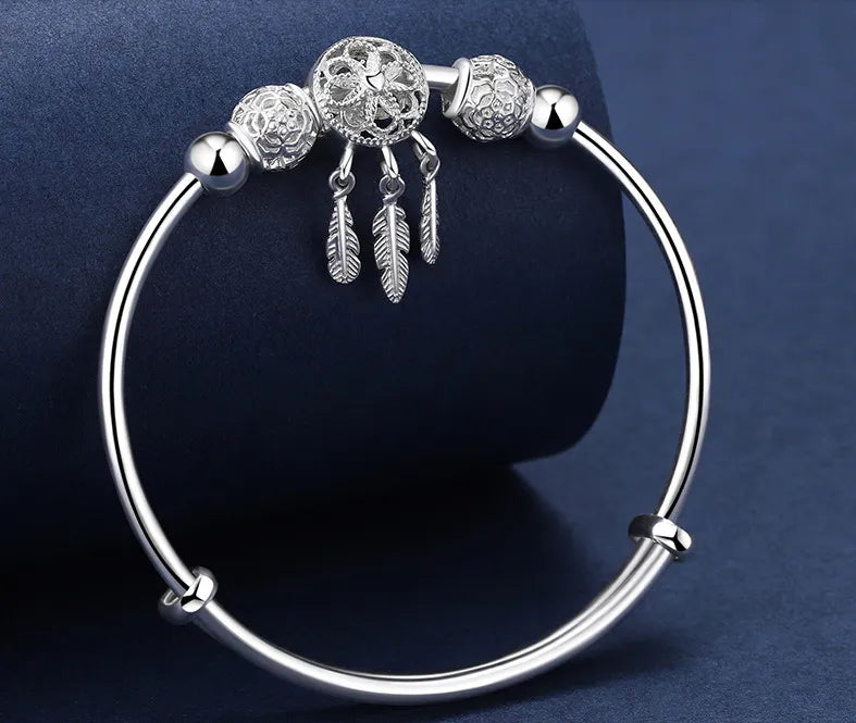 Sterling Silver Dreamcatcher Bracelet