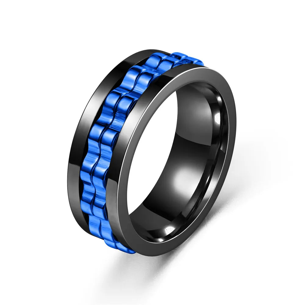 Titanium Steel Chain Rings: Rotatable Spinner Design