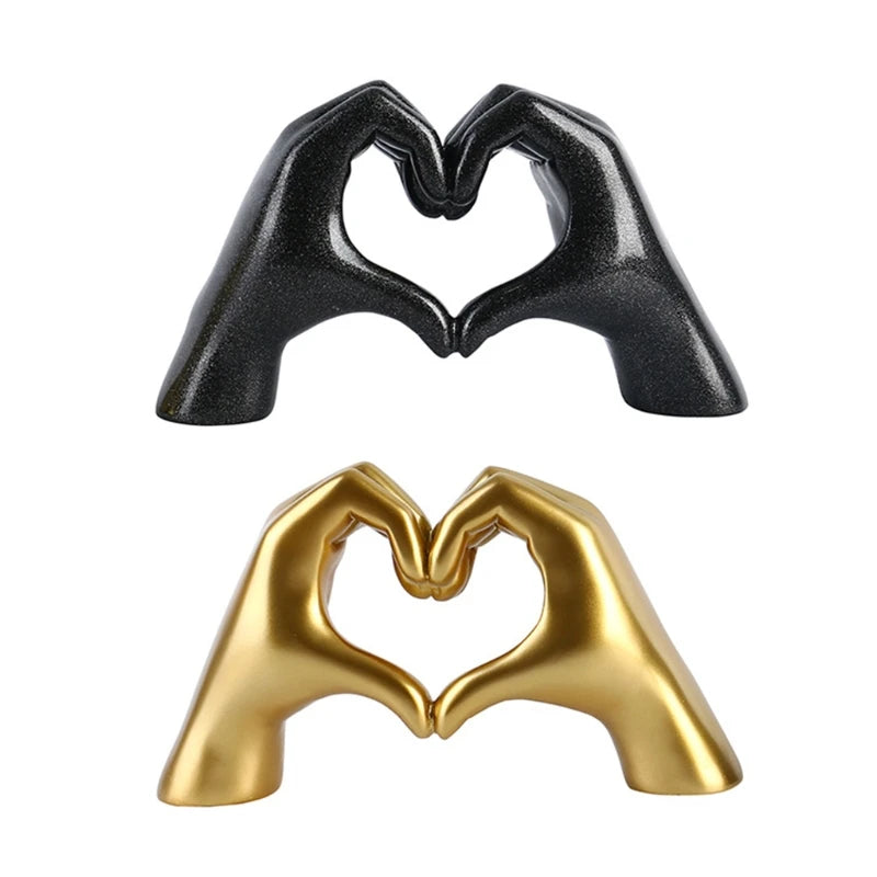 Heart Gesture Sculpture: Nordic Love for Your Home