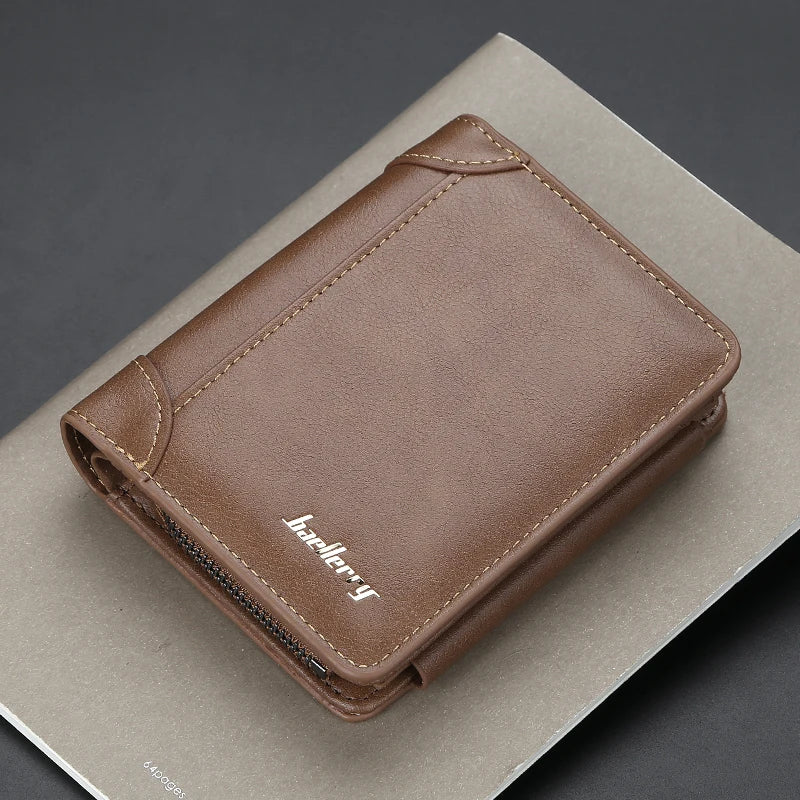 Multi-functional Compartment Men's Leather Wallet