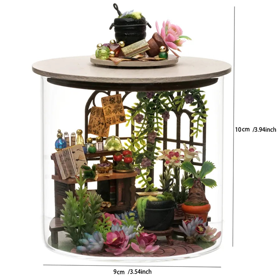 DIY 3D Puzzle: Mini Dollhouse Kit for Room Models, Toys, Home Decor, Wooden Crafts