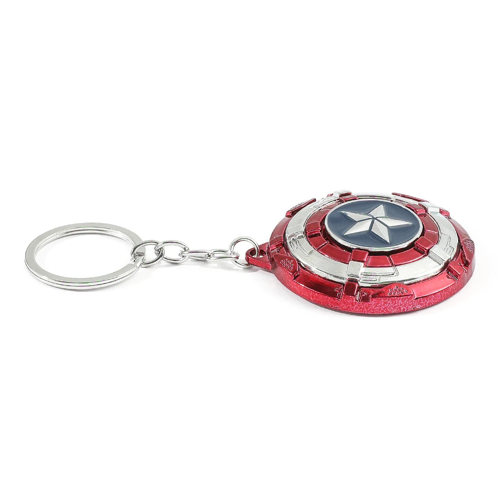 Metal Weapon Keychain Steve Rogers Shield Keyrings