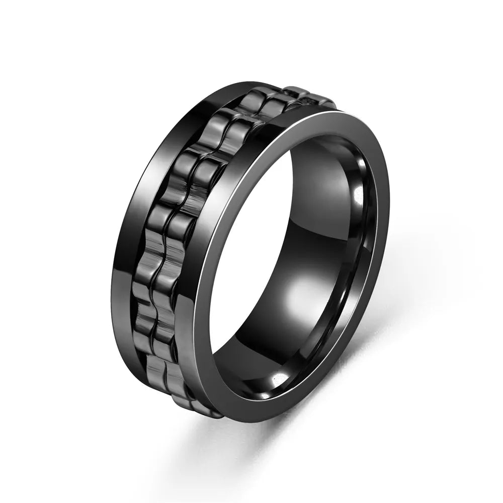 Titanium Steel Chain Rings: Rotatable Spinner Design