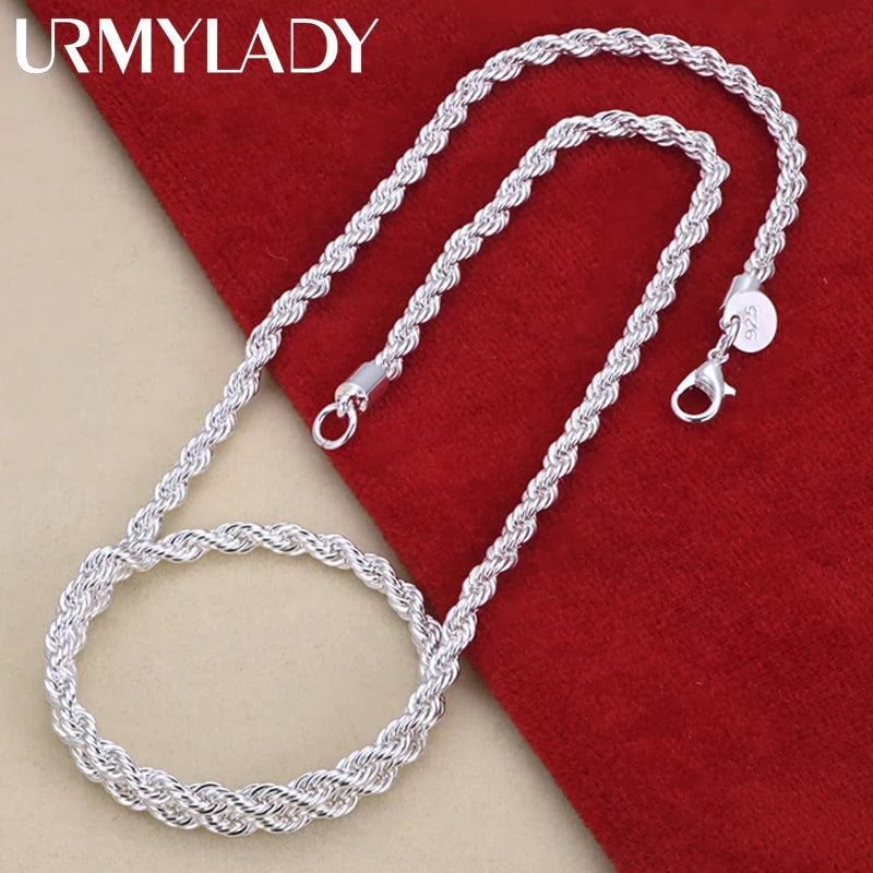 Silver Rope Necklace, 16-24 inches. Elevate Your Charm. Quality Unmatched.