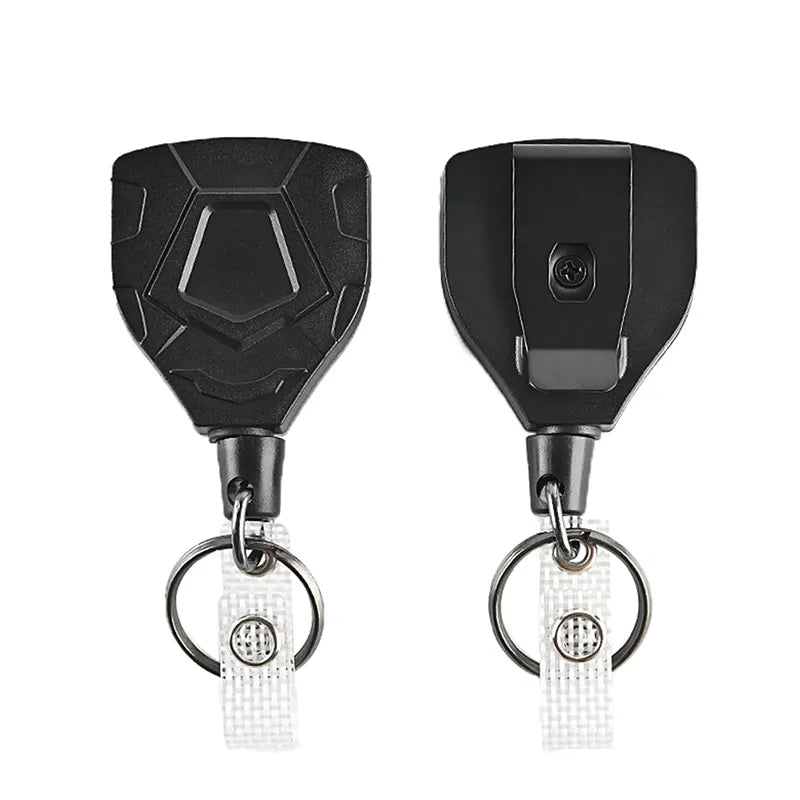 Anti-theft Metal Easy-to-pull Buckle Rope Elastic Keychain