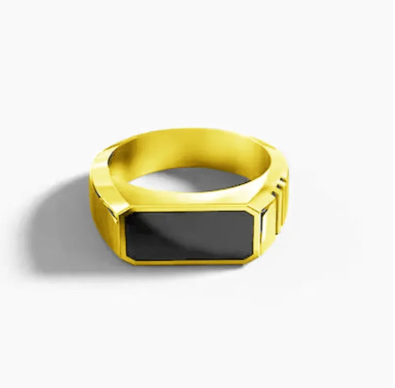 Metal Geometric Rings: Bold Punk Fashion