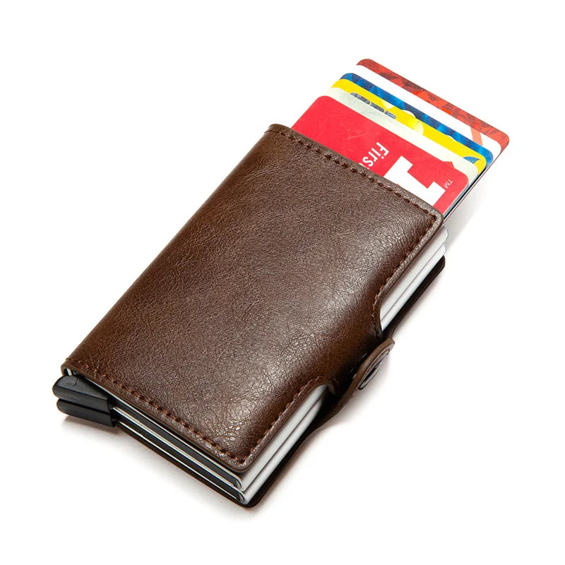 Custom RFID Blocking Men Wallet Credit Card Holder Leather Card Wallet