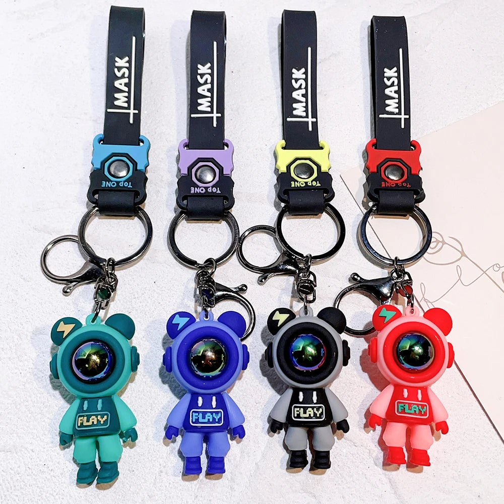 Lightning Bear Keychain – Creative Cartoon Accessories