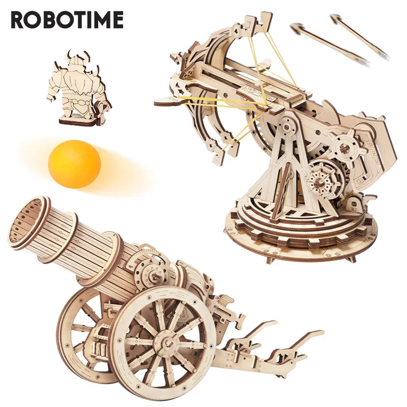 Robotime ROKR Siege Heavy Ballista 3D Wooden Puzzle Game Toys for Children Kids KW401