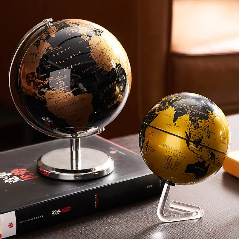 Retro World Globe Modern Learning World Map Home Decor