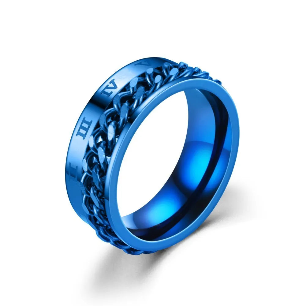 Titanium Steel Chain Rings: Rotatable Spinner Design