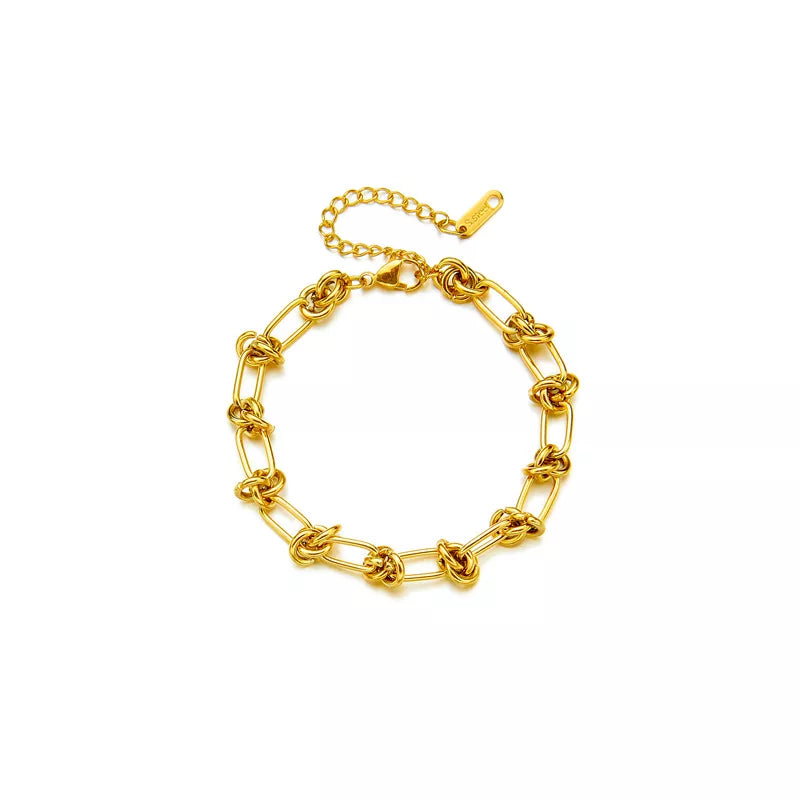 316L Stainless Steel Chain Bracelet: Classic Gold & Silver