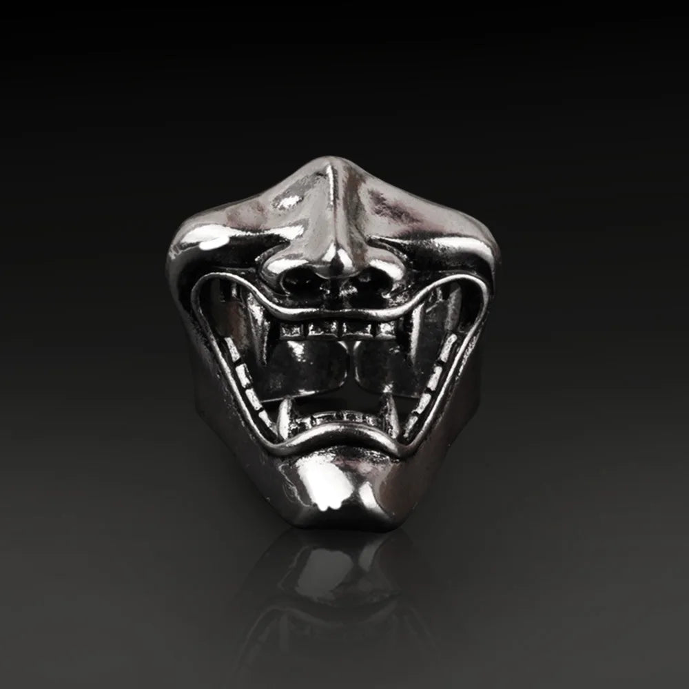 New Punk Skull Hannya Mask Ring For Man Woman