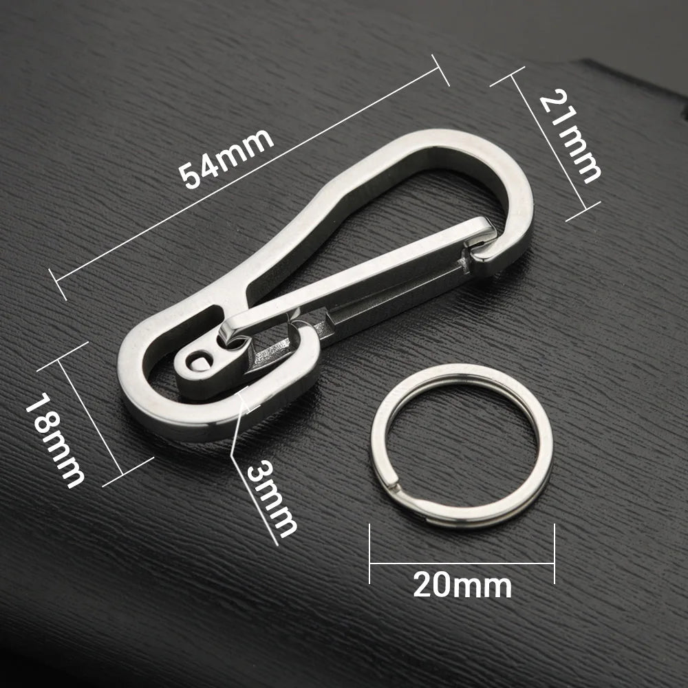 Stainless Steel Keychain Custom Lettering High-grade Keyring