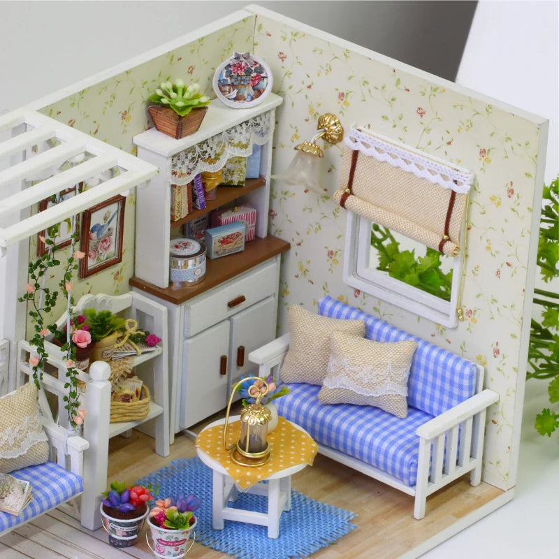 DIY 3D Puzzle: Kitten Mini Doll House with Furniture for Creative Home Decoration