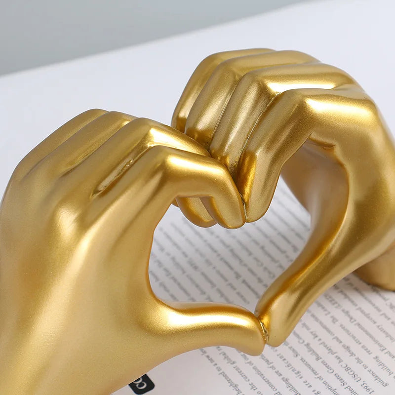 Heart Gesture Sculpture: Nordic Love for Your Home