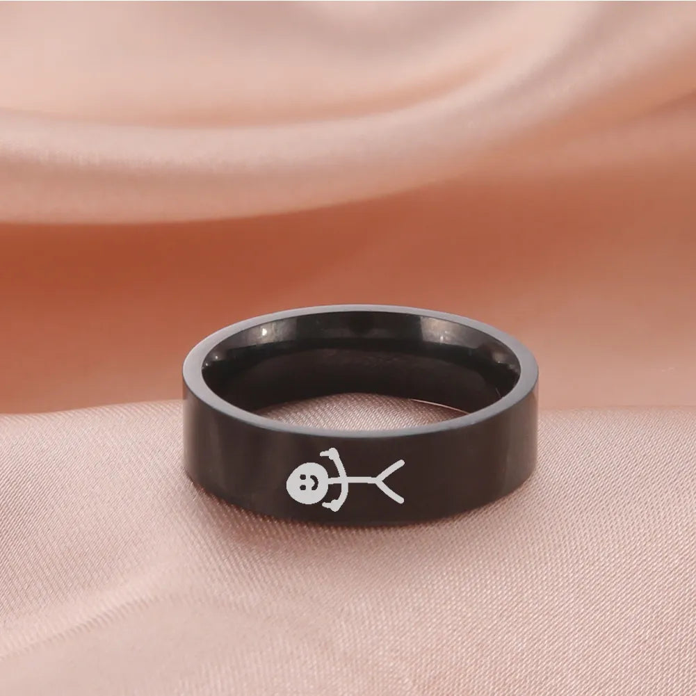 Dreamtimes Middle Finger Stickman Ring: Hip Hop Humor