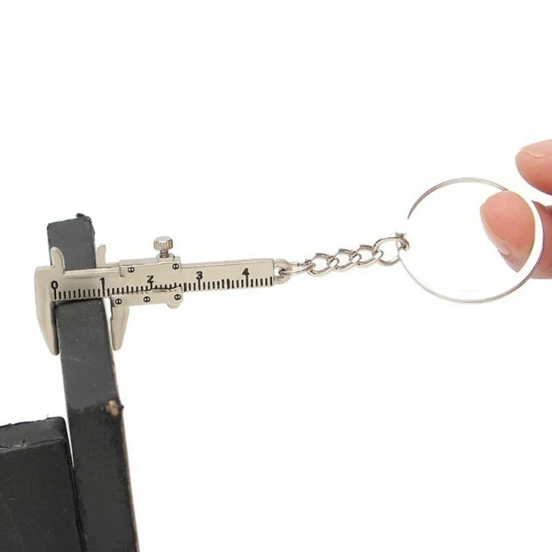 Fashion Car Key Mini Vernier Caliper Portable 0-40mm keychain Measuring Gauging Tools