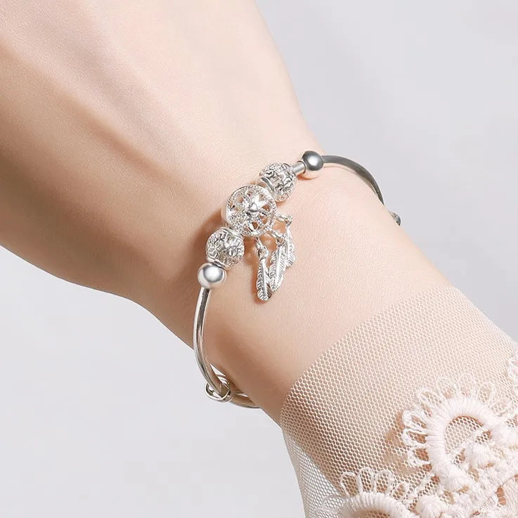 Sterling Silver Dreamcatcher Bracelet