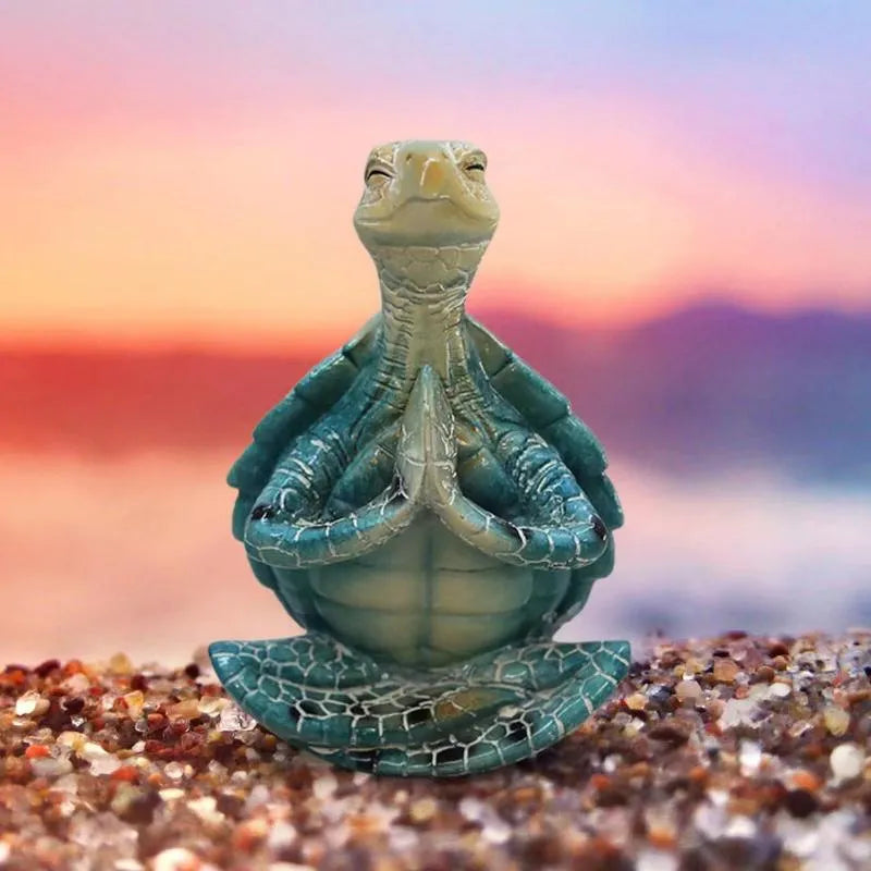 Sea Turtle Figurine Peacefulness Meditating