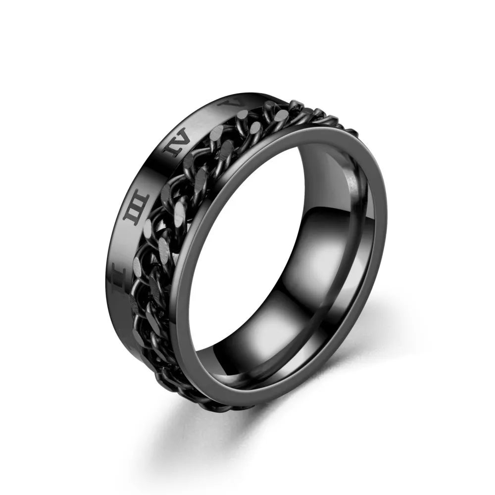 Titanium Steel Chain Rings: Rotatable Spinner Design