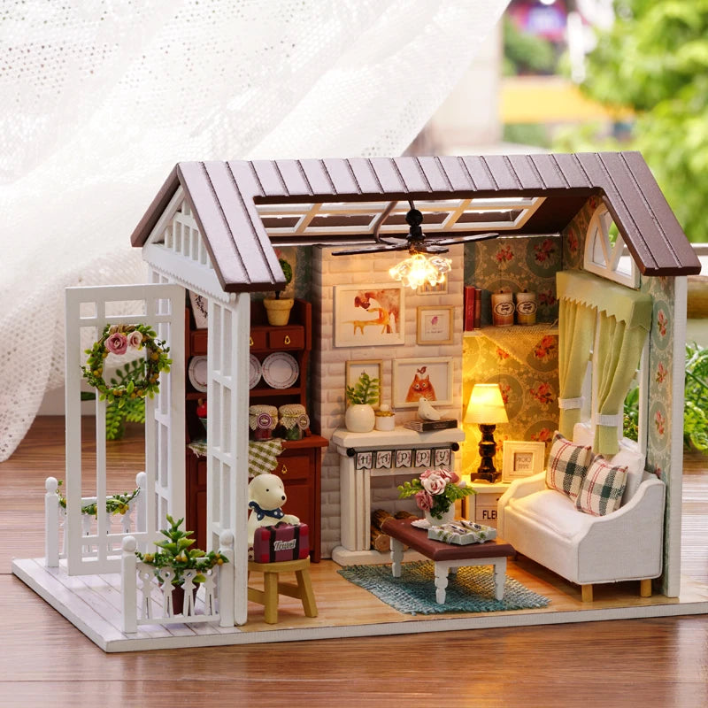 DIY 3D Puzzle: Doll House Building Assembly Toy for desk Decoration