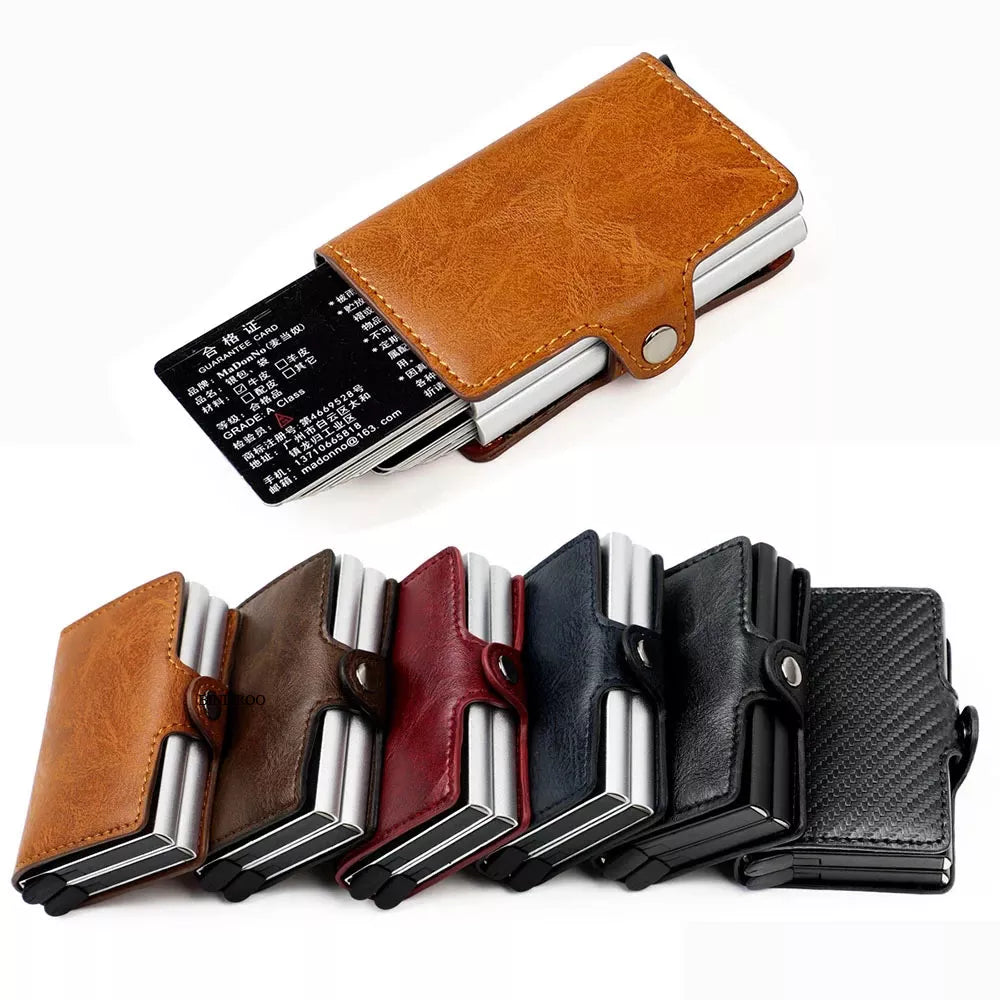 Custom RFID Blocking Men Wallet Credit Card Holder Leather Card Wallet