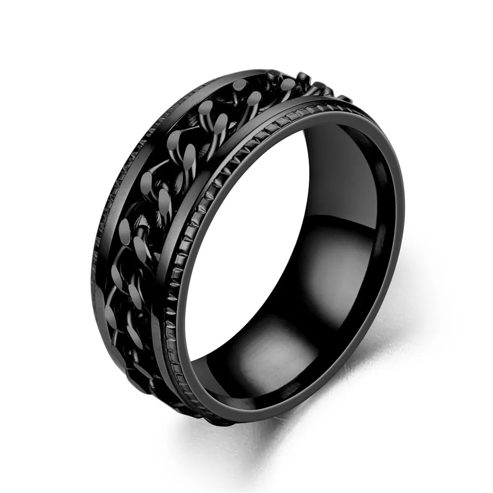 Titanium Steel Chain Rings: Rotatable Spinner Design